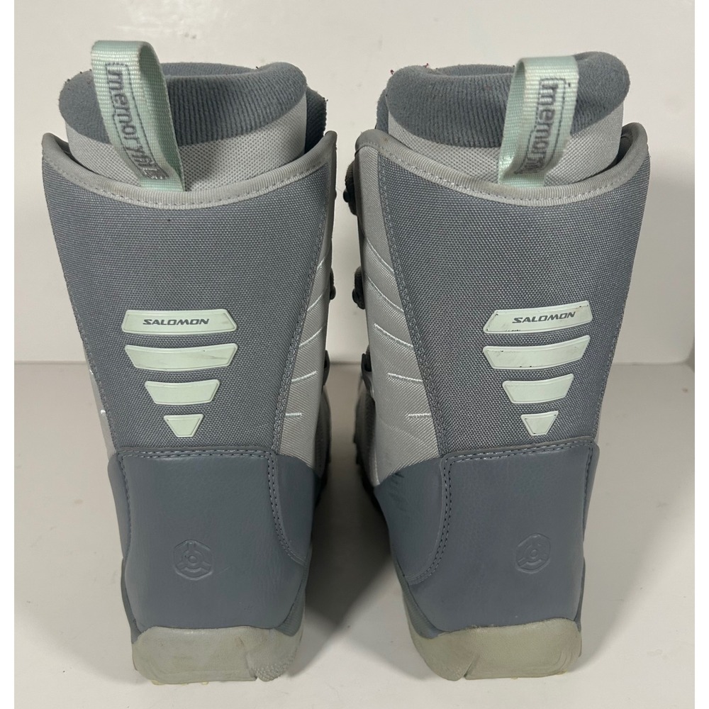 Salomon Kalitan Womens Snowboard Boots Grey Blue Memory Fit Size 7 USA 39 EUR - Picture 3 of 5